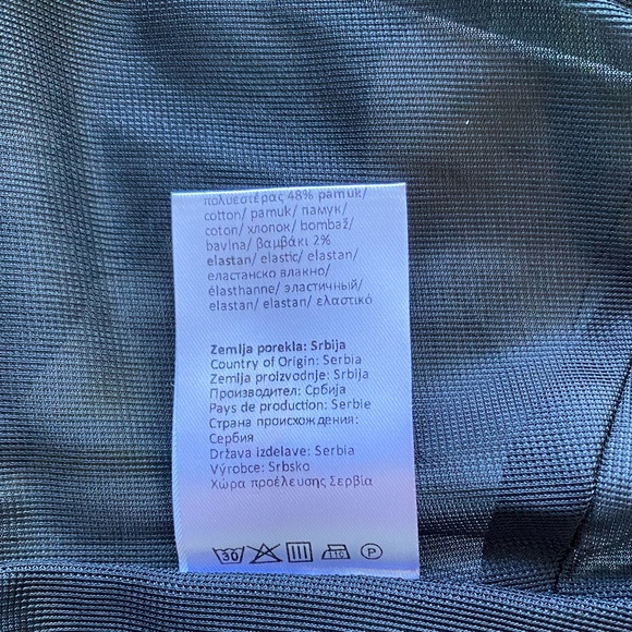 Y2K Floral Black Dress bodycon back zipper Size S/M EUC - Picture 10 of 12